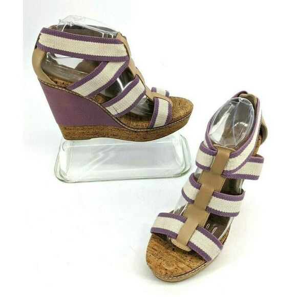 SPLENDID Sandals Strapy Cork Wedge Platform - Picture 1 of 11